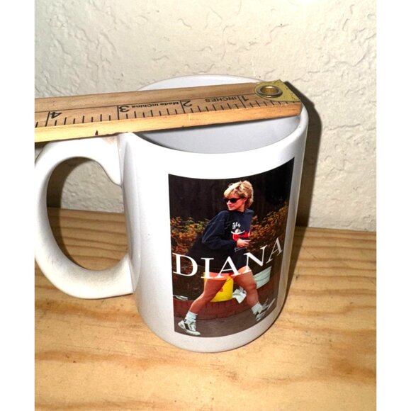 Princess Diana Walking White Ceramic Mug 3.75" - Picture 4 of 4